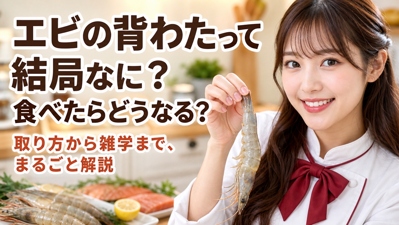 エビの背わたって結局なに？ 食べたらどうなる？ 取り方から雑学まで、まるごと解説