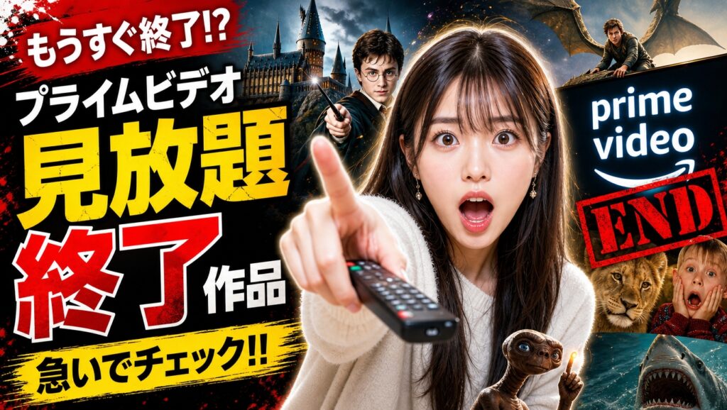 【2026年9月最新】Prime Video（プライムビデオ）配信終了予定作品まとめ！ハリー・ポッター全作やファンタビ、フォレスト・ガンプなど人気作の見納めを急げ
